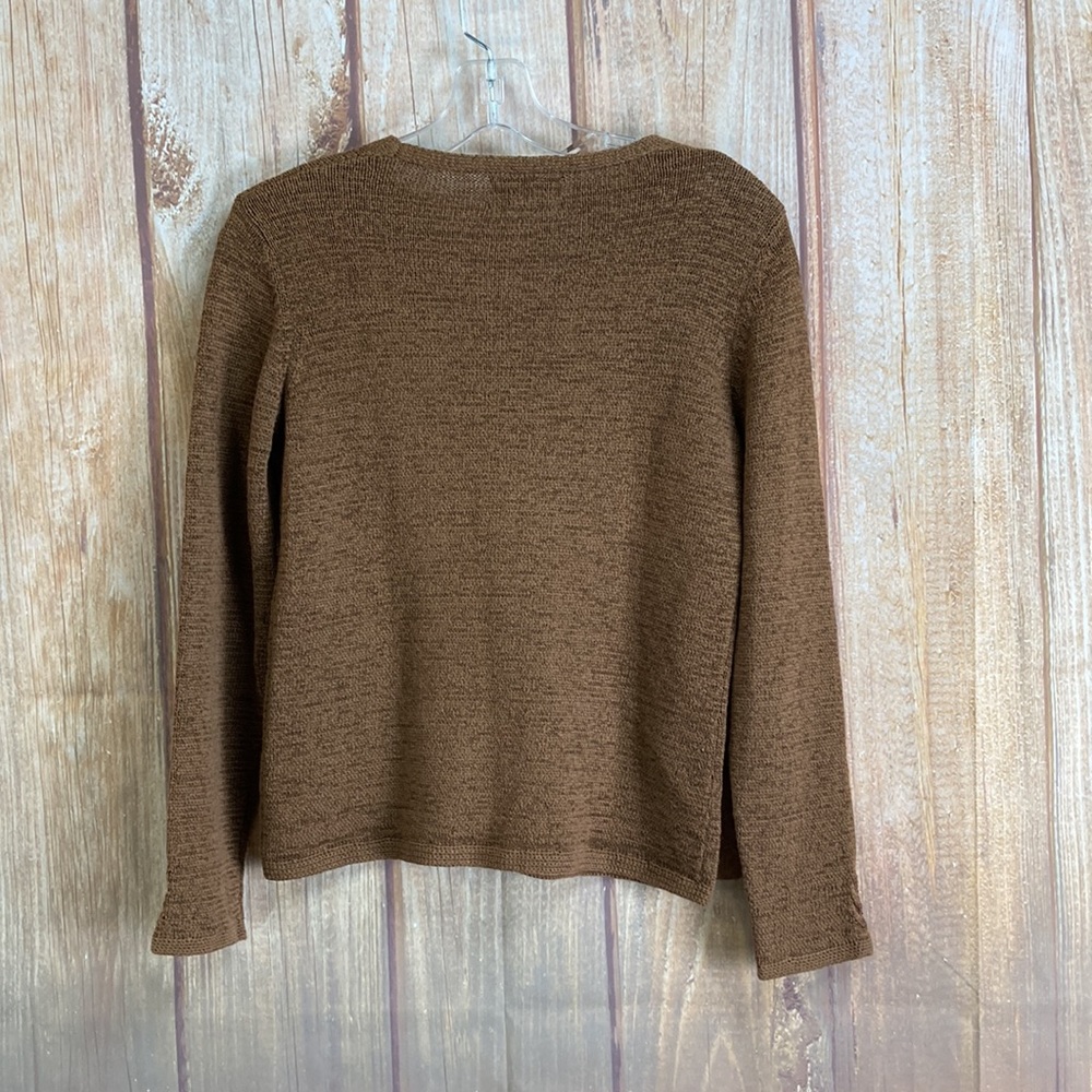 Pendleton Light Brown Buttoned Cardigan Size Peti… - image 3